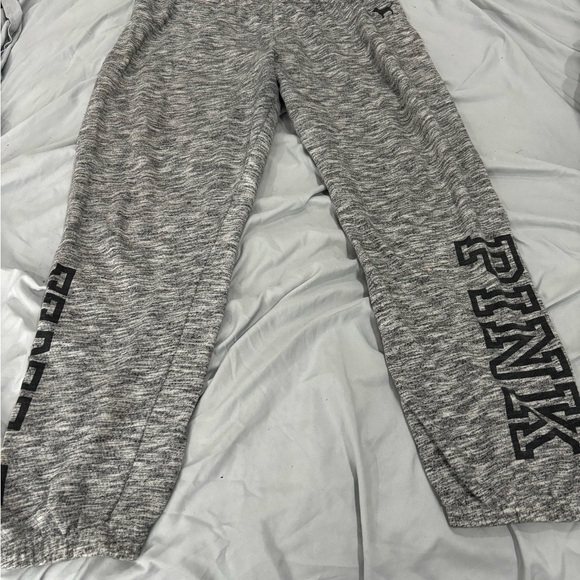 Nice pink sweatpants gray with a little bit of black color on it - Picture 2 of 3